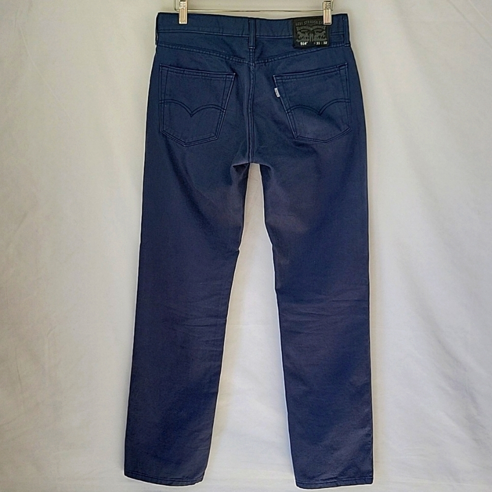 Levi's 514 Straight Leg Twill Pants Slate Gray Size 31x32
